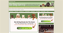 Desktop Screenshot of bedogsavvy.com